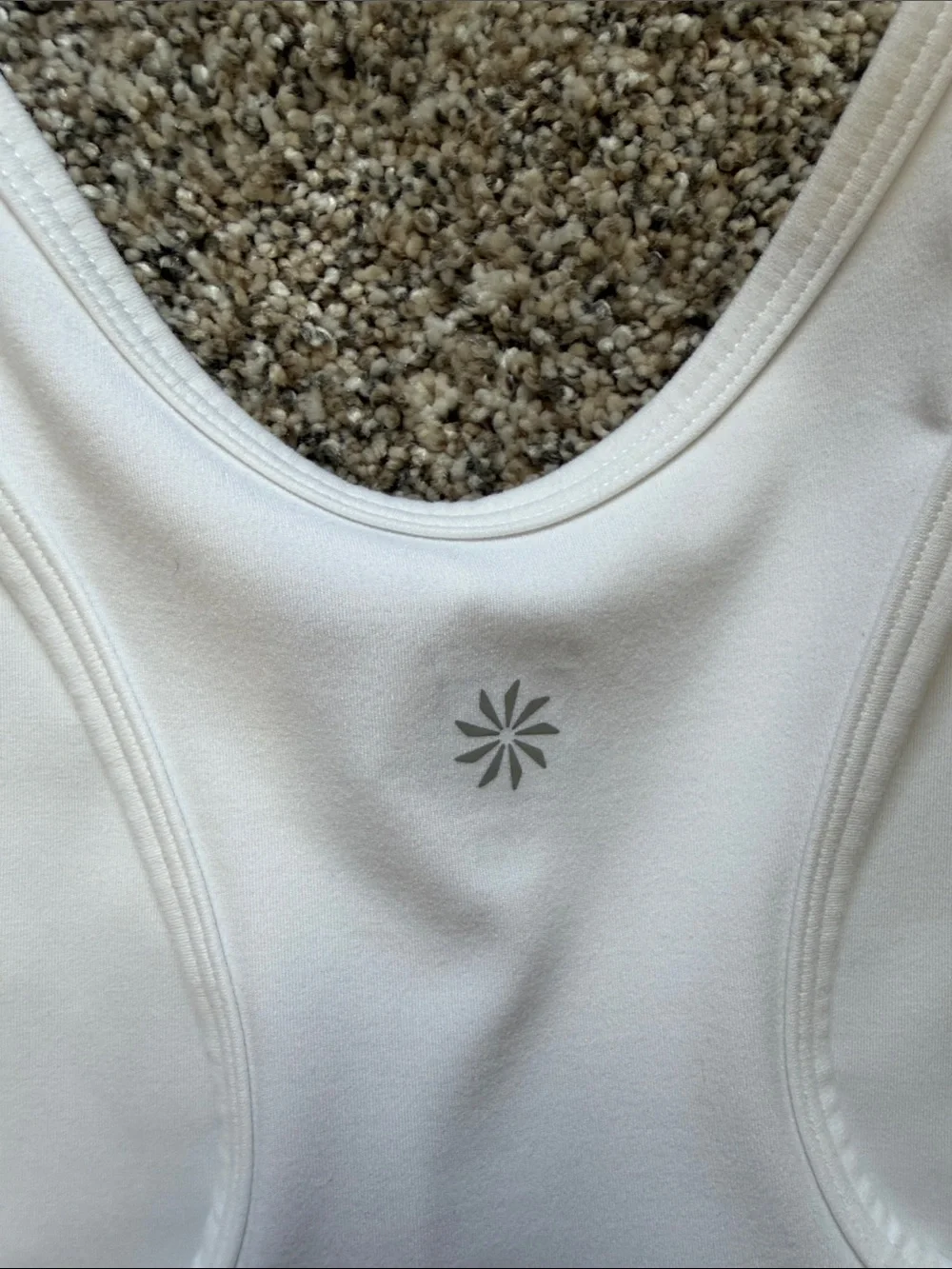 Athleta Girl White Racerback Zip-Front Tiered Tennis Dress